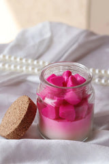 ZURI Little Heart Mini Candles – Scented Soy Wax in Colorful Jars